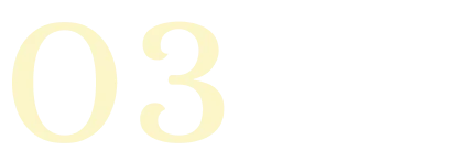 Number zero three on black background